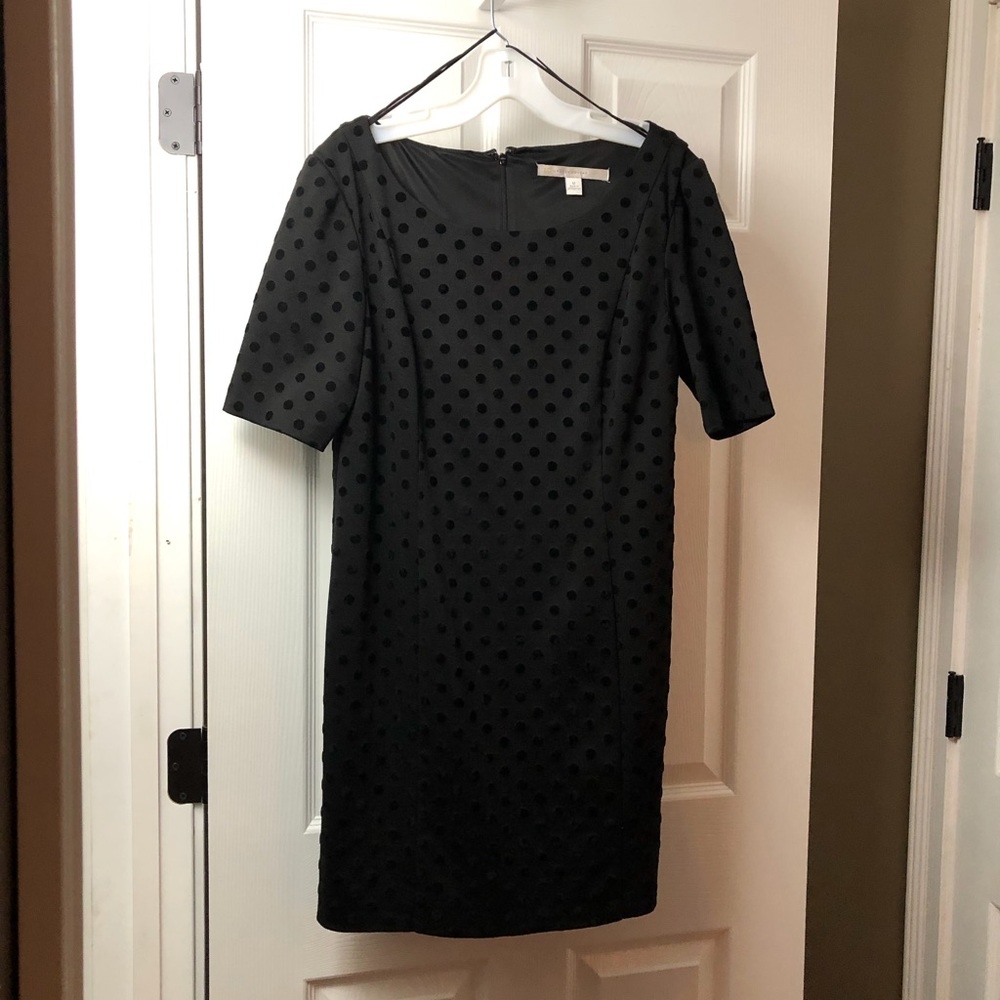 LC Lauren Conrad Black Polka Dot Mini Dress